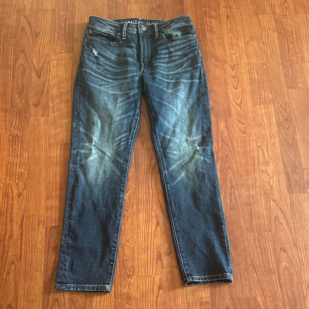 American Eagle Outfitters Dark Blue Slim Jeans 28x28